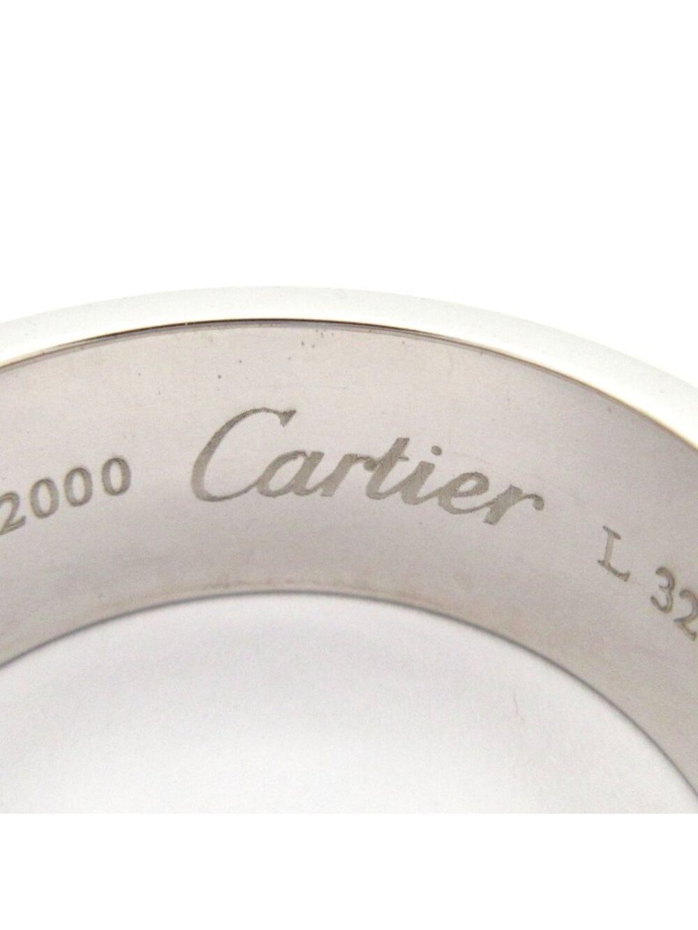 Cartier Ring 58 2C 18k White Gold Christmas Limited - Picture 6 of 11